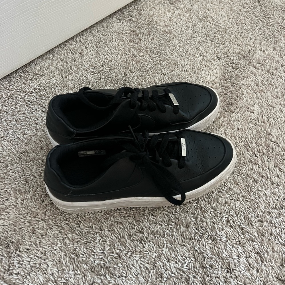 Black Platform Air Force Ones